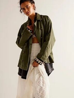 NWT BLACK Free People Viva Surplus Jacket